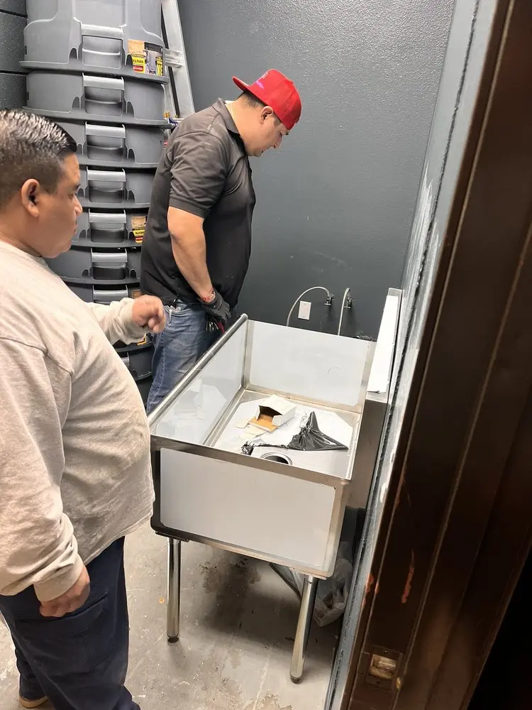 Commercial plumbing and sink installation in Livermore